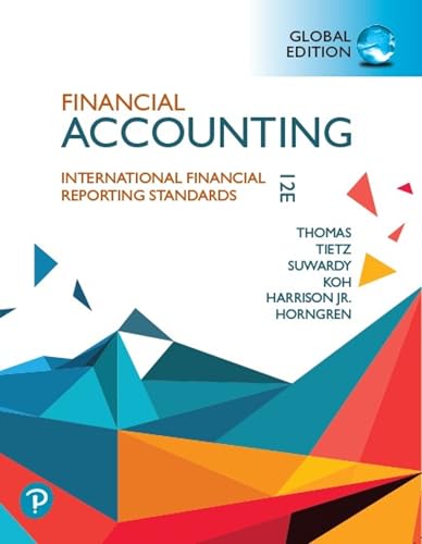 Financial Accounting, Global Edition : Harrison, Walter